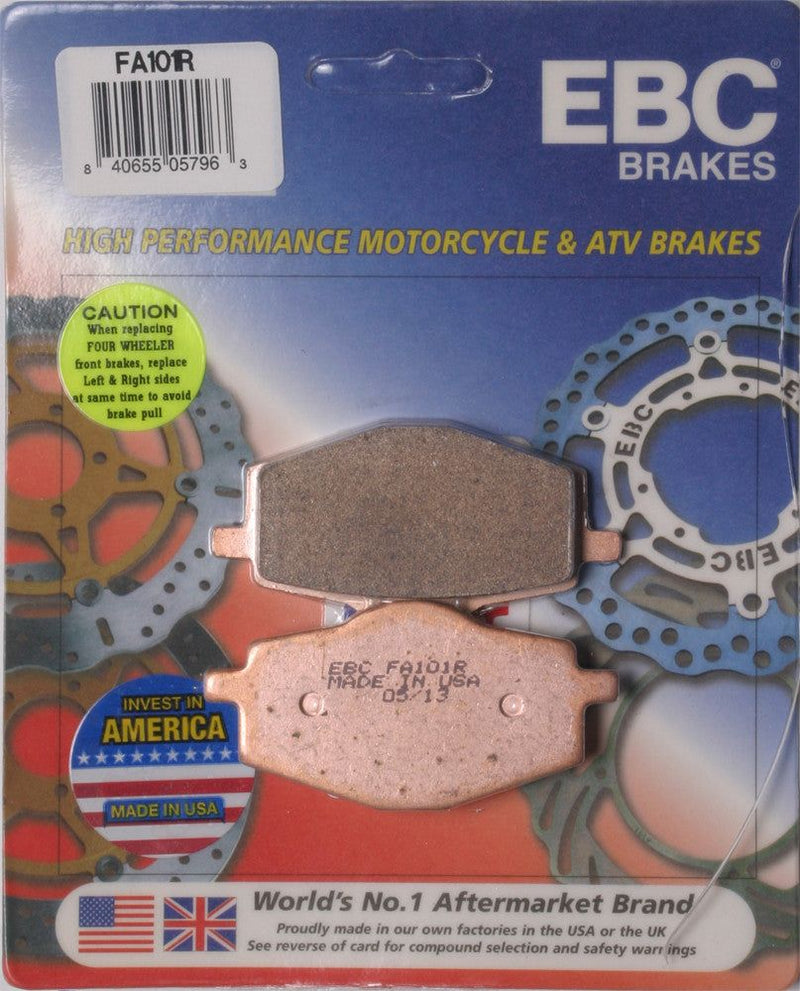 Load image into Gallery viewer, EBC 1 Pair Sintered R Series Heavy-Duty Brake Pads MPN FA101R

