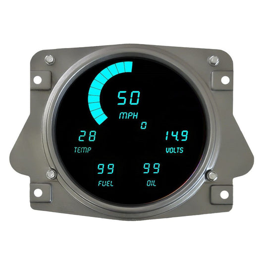 Intellitronix Teal OEM Replacement Digital LED Gauge Panel For Ford Bronco 1966-1977