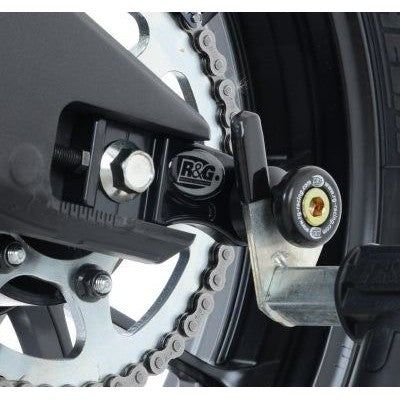 Load image into Gallery viewer, R&amp;G Racing Black Cotton Reels Offset For 2014-2024 Yamaha MT-125
