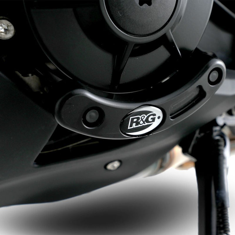Load image into Gallery viewer, R&amp;G Racing Black Engine Case Sliders LHS ECS0153BK
