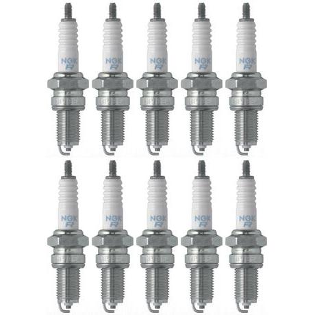 Set 10 NGK Standard Spark Plugs for Yamaha RHINO 2005-2004 Engine 660cc