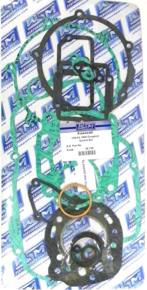 Load image into Gallery viewer, WSM Complete Gasket Kit For Kawasaki 125 KX 1988 25-735
