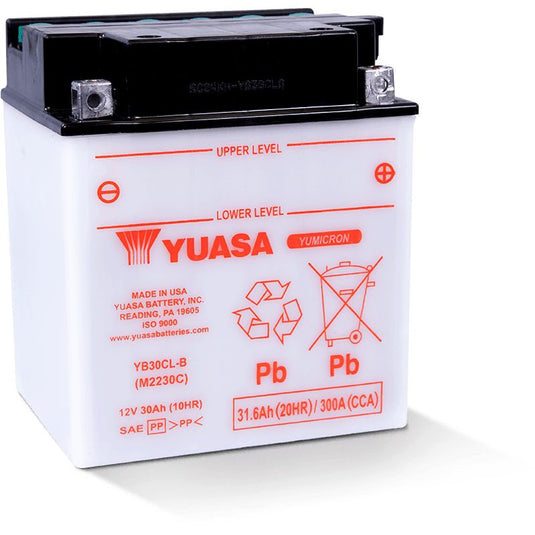 Yuasa Conventional YB30CLB 12 Volt Battery YUAM2230C