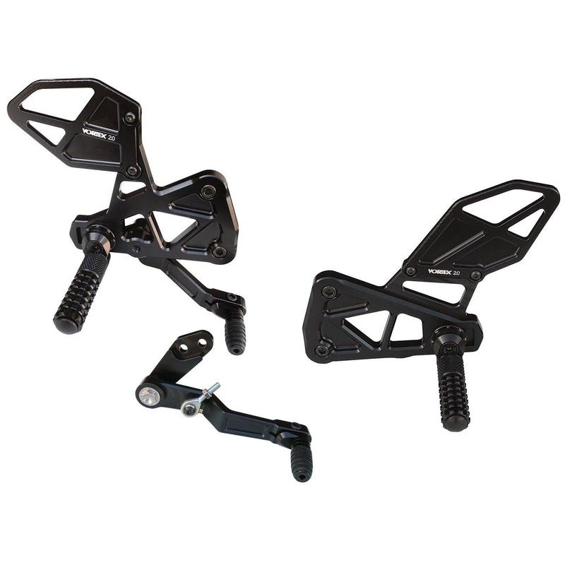 Load image into Gallery viewer, Vortex Racing Adjustable Rear Set Black - RS591K

