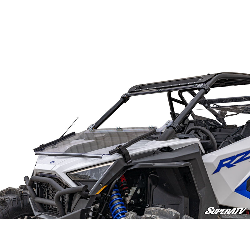 Load image into Gallery viewer, SuperATV Polaris RZR PRO XP Scratch Resistant Flip Down Windshield FDWS-P-PROXP-001-70
