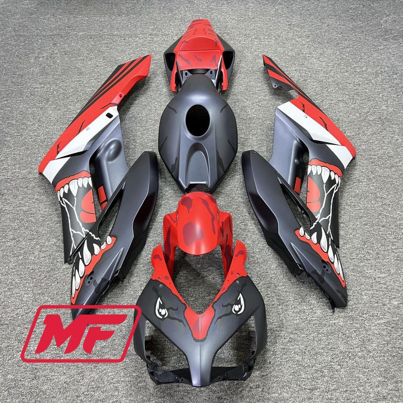 Load image into Gallery viewer, Monster Fairings Full Kit Honda CBR1000RR 04-05 Monster Red + Windshield + Gas Tank Cover
