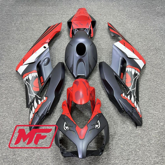 Monster Fairings Full Kit Honda CBR1000RR 04-05 Monster Red + Windshield + Gas Tank Cover