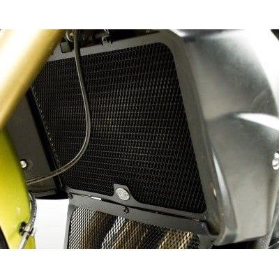 R&G Racing Black Aluminum Radiator Guard For 2011-2013 Triumph Tiger 800