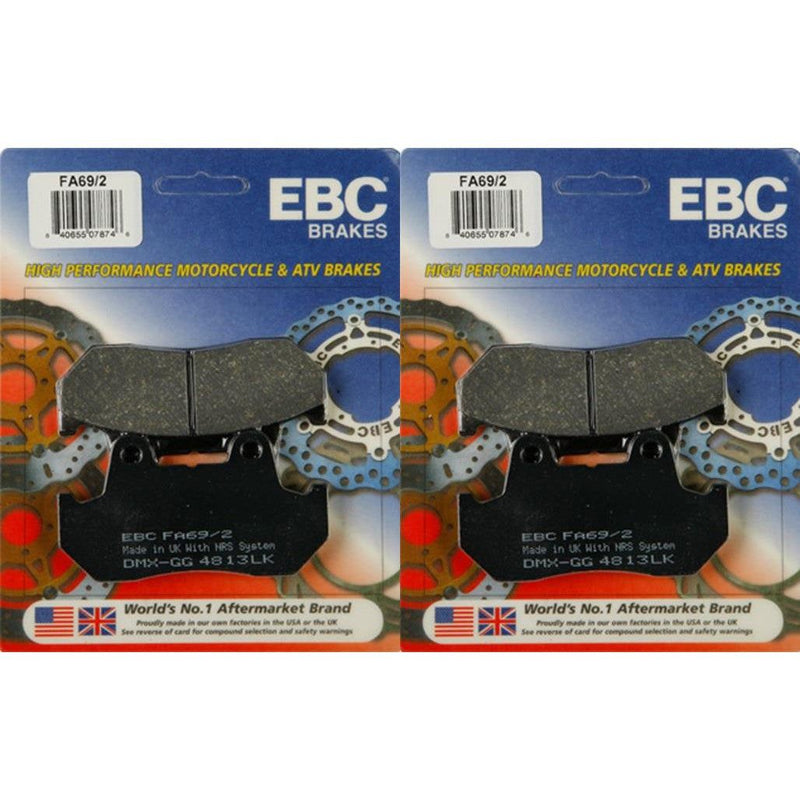 Load image into Gallery viewer, EBC Brake Pad Front Kit FA69/2 for Honda Gold Wing 1100 Aspencade 1982-1983
