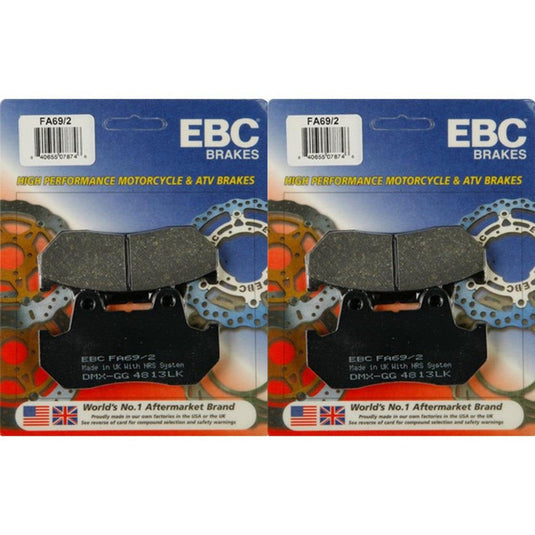 EBC Brake Pad Front Kit FA69/2 for Honda Gold Wing 1100 Aspencade 1982-1983