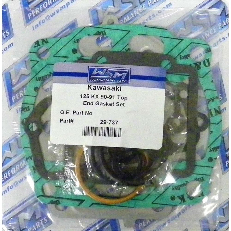 Load image into Gallery viewer, WSM Top End Gasket Kit For Kawasaki 125 KX 90-91 29-737
