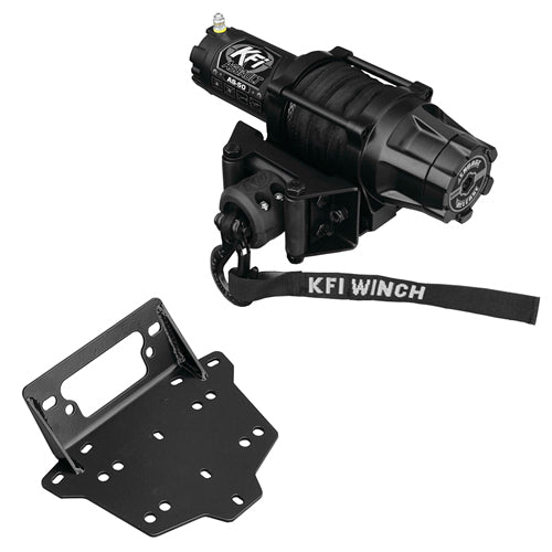 Load image into Gallery viewer, 5000 lb KFI Assault Winch Mount Combo Kit - 2013-2018 Can-Am Maverick 1000 NEW
