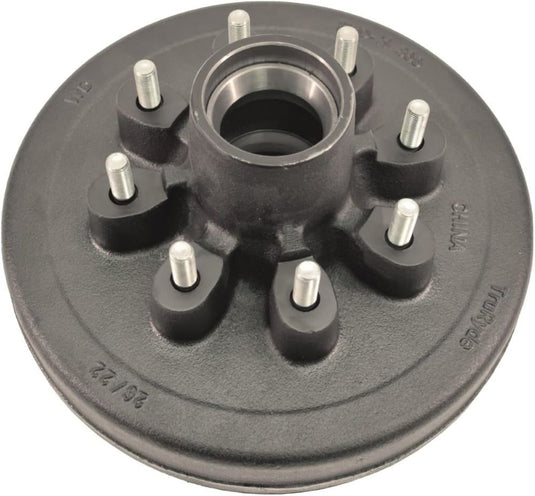 8-Bolt on 6-1/2 Inch Bolt Circle - 12 Inch Hub/Drum With Hydraulic Brake Assembly - Passenger Side