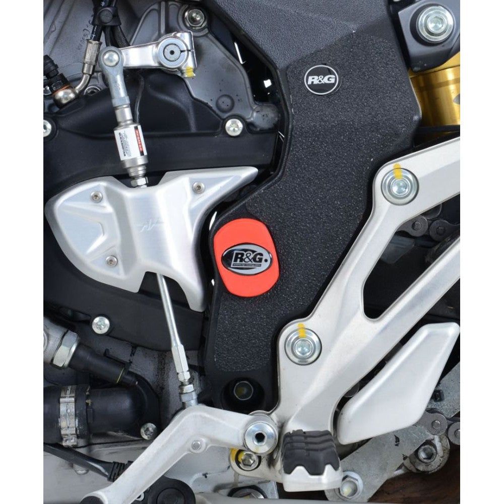 R&G Racing Black Frame Plug Fits Both Sides For 2015-2018 MV Agusta Turismo Veloce 800
