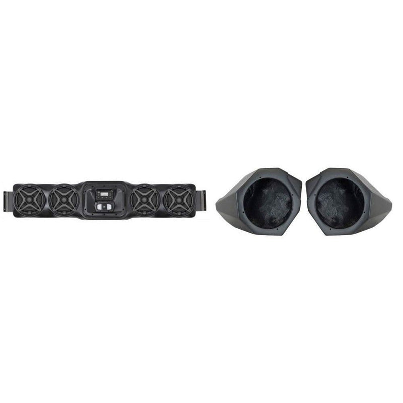 Load image into Gallery viewer, SSV Works Overhead Weatherproof Sound Bar With Front 6.5&quot; Unloaded Speaker Pods For Can-Am Maverick X3 17-19
