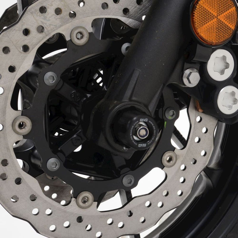 Load image into Gallery viewer, R&amp;G Racing Black Fork Protectors For 2021-2024 Yamaha MT-07 FZ-07
