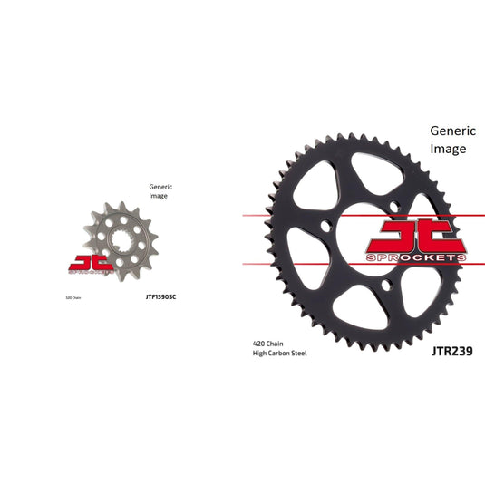 Front and Rear Steel Sprocket Kit for OffRoad YAMAHA WR250F 2001-2006