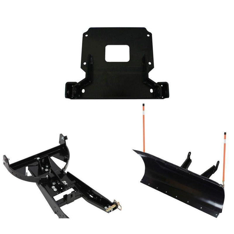 Load image into Gallery viewer, Denali Black UTV Snow Plow Kit For Polaris Ranger XP 1000 2017-2020
