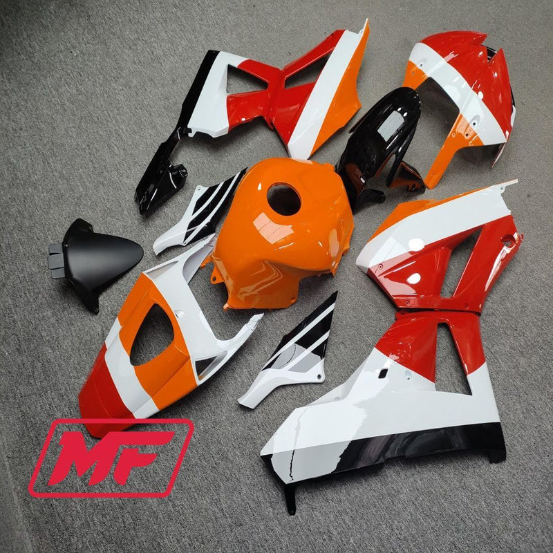 Load image into Gallery viewer, Monster Fairings Full Kit Honda CBR600RR 13-25 Repsol White Red Orange + Windshield + Gas Tank Cover
