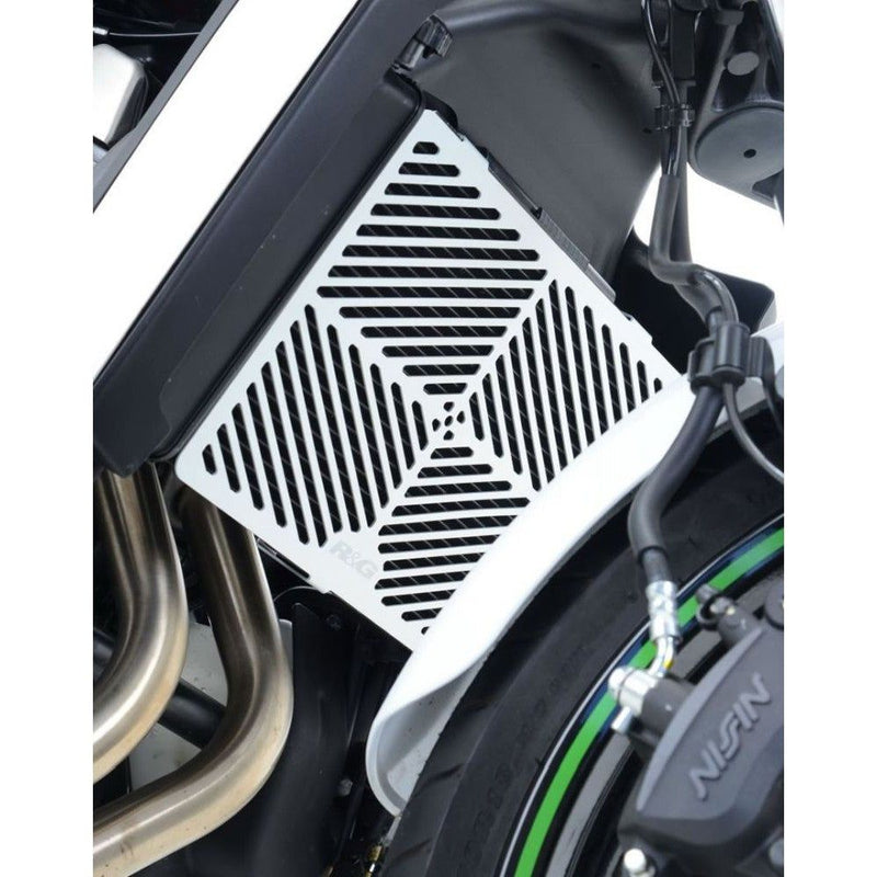 Load image into Gallery viewer, R&amp;G Racing Brushed Aluminium Radiator Guard For 2017-2024 Kawasaki Vulcan S EN650
