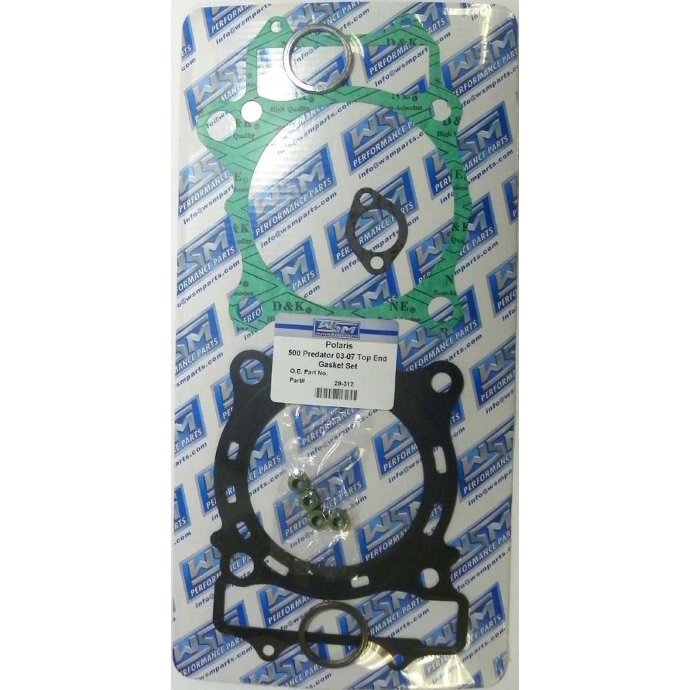 WSM Top End Gasket Kit For Polaris 500 Outlaw / Predator 03-07 29-312
