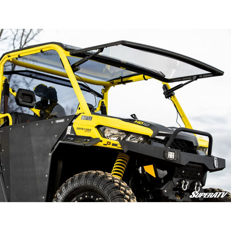 Load image into Gallery viewer, SuperATV Can-Am Defender MaxDrive Power Flip Windshield PFWS-CA-DEF-70
