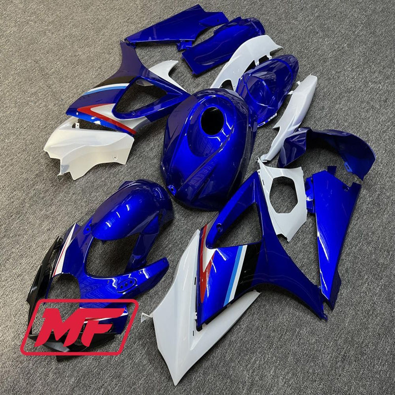 Load image into Gallery viewer, Monster Fairings Full Kit Suzuki GSXR1000 07-08 Blue White and Red + Windshield + Gas Tank Cover
