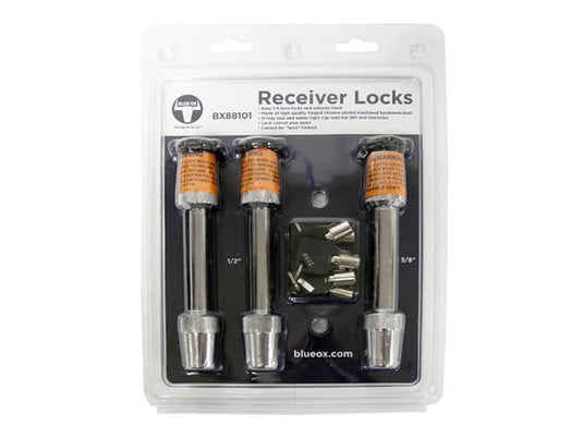 Blue Ox BX88101 3-Lock Kit for Locking Towbar to the Baseplate and Receiver Hitch