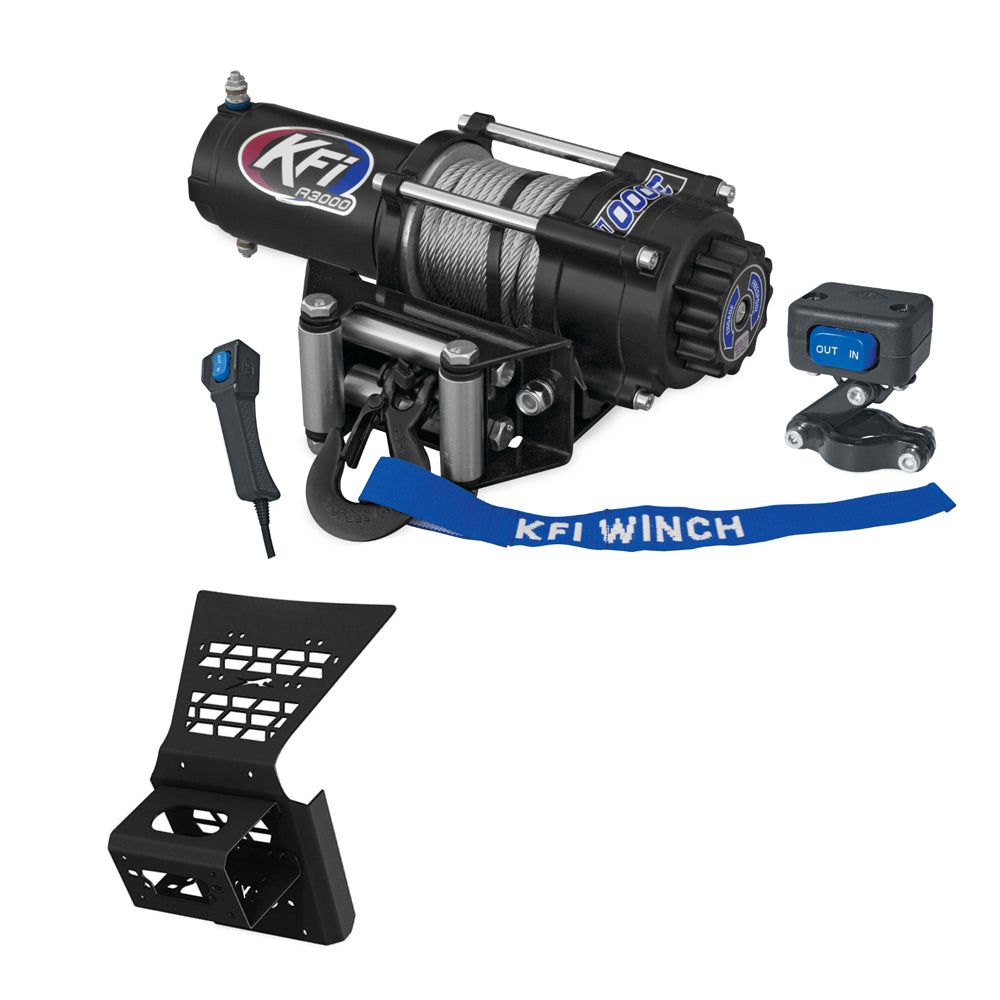 3000 lb KFI Winch Combo Kit (M1) For 2012-17 Arctic-Cat Wildcat, Wildcat 4 1000