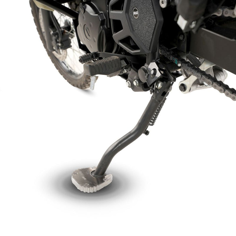 Load image into Gallery viewer, R&amp;G Racing Silver Kickstand Shoe For 2022-2024 Kawasaki KLR650 PKS0165SI
