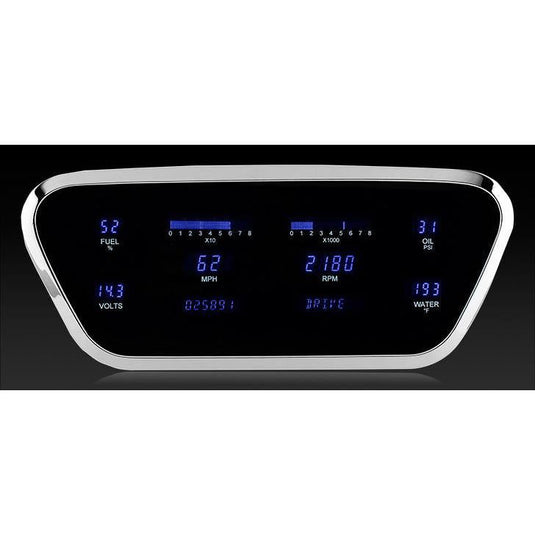 Dakota Digital 1953-1955 Ford F100 Series III Gauge Kit with Teal/Blue Display VFD3-53F-PU-O-Z