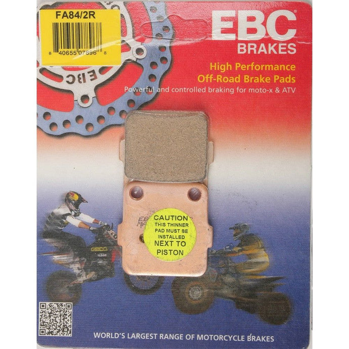 EBC 1 Pair Sintered R Series Heavy-Duty Brake Pads MPN FA84/2R