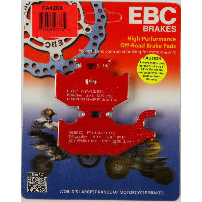 Load image into Gallery viewer, EBC 1 Pair Performance X-Series Carbon Brake Pads MPN FA428X
