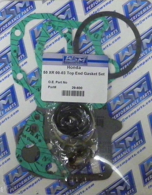 WSM Top End Gasket Kit For Honda 50 CRF-F / XR 00-21 29-600