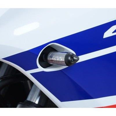 R&G Racing Black Front Indicator Adapter Kit For 2015-2020 Honda CBR300R
