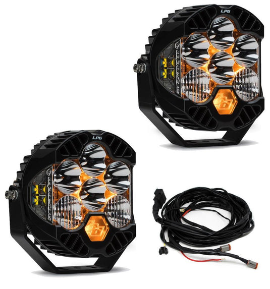 Baja Designs Bumper LED Light Kit LP6 Series Driving/Combo Pattern Clear Lens Upfitter Wiring 447671UP