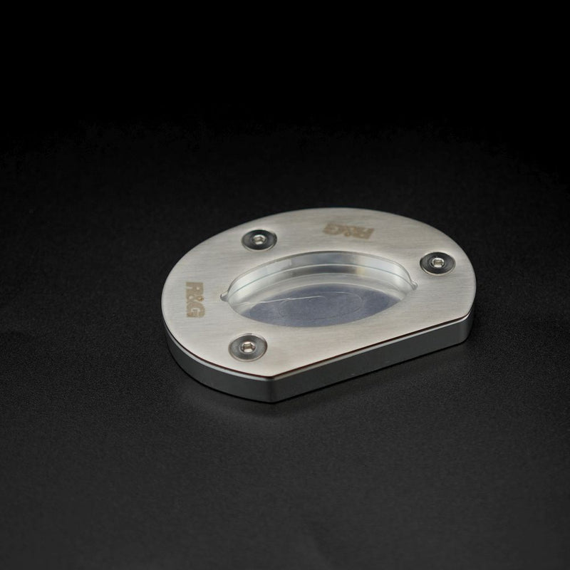 Load image into Gallery viewer, R&amp;G Racing Silver Kickstand Shoe For 2011-2012 Triumph Speed Triple
