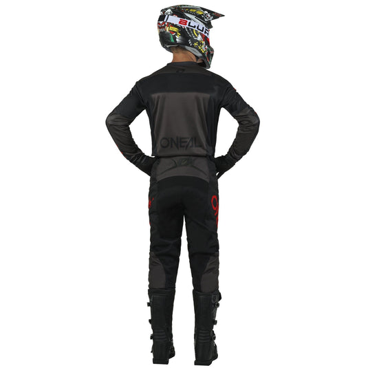 Motocross Jersey 242 O'Neal Element Racewear Black / Grey / Red Motocross Jersey