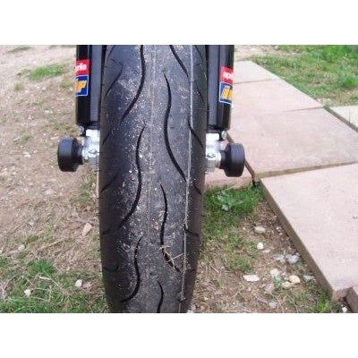 Load image into Gallery viewer, R&amp;G Racing Black Fork Protectors For 2006-2007 Aprilia SXV450
