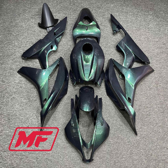 Monster Fairings Full Kit Honda CBR600RR 07-08 Plain Green + Windshield + Gas Tank Cover