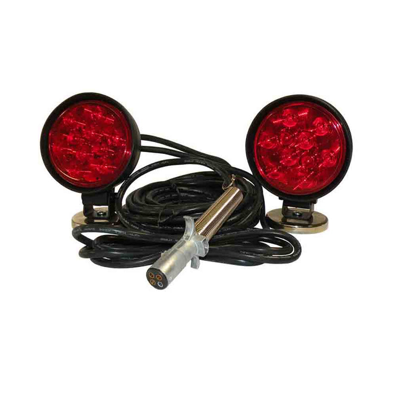 Load image into Gallery viewer, LED Heavy Duty Magnetic Towing Lights for Vehicle Flat-Tow - 4 Pin - USA Made
