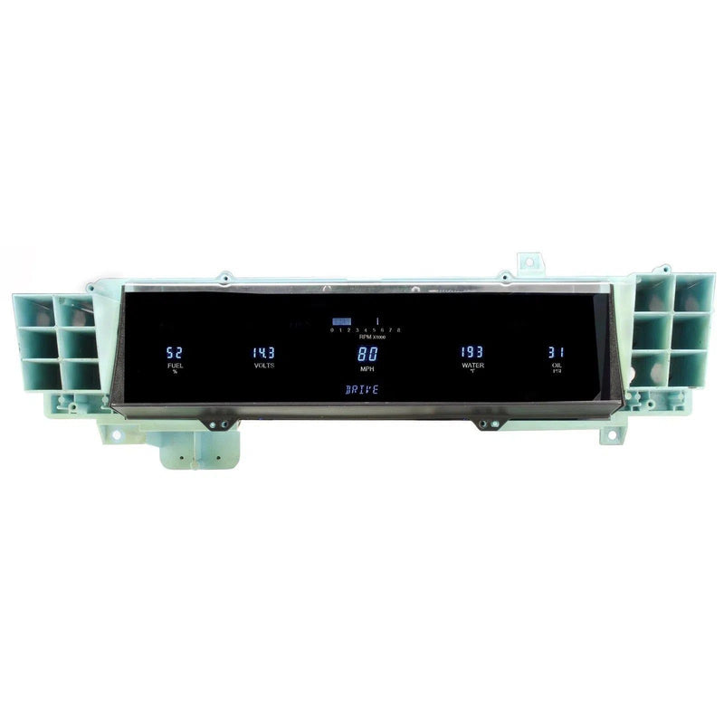 Load image into Gallery viewer, Dakota Digital 1971-1973 Ford Mustang Series III 3 Gauge Kit with Teal/Blue Display With Center Console Instruments

