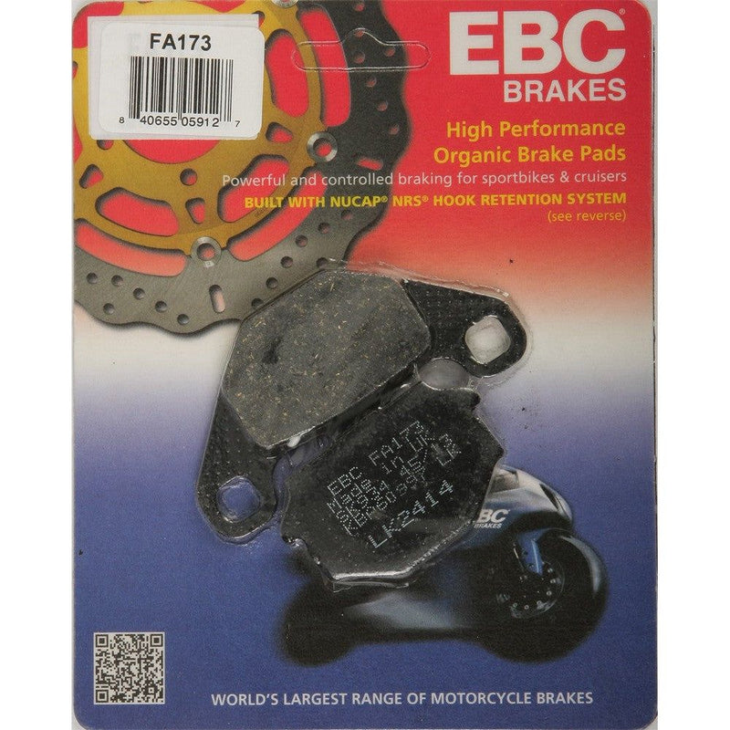 Load image into Gallery viewer, EBC 1 Pair FA Series Organic Replacement Brake Pads MPN FA173
