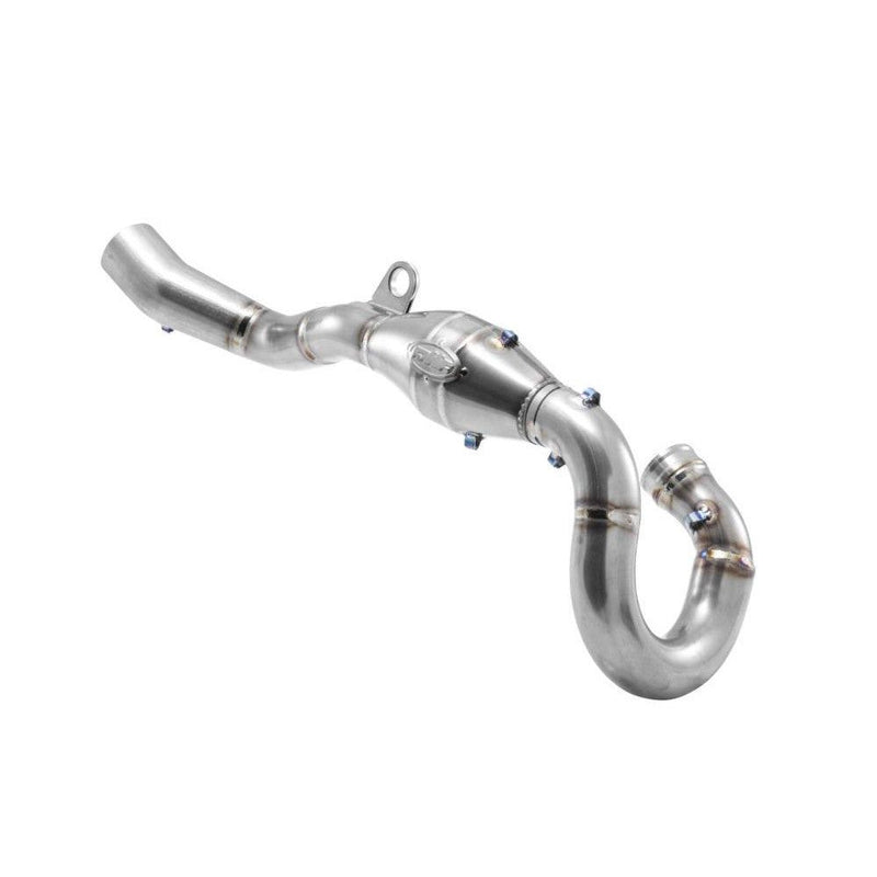Load image into Gallery viewer, FMF Megabomb Header Mid Pipe Titanium 1-1-1/4 in. - 044450
