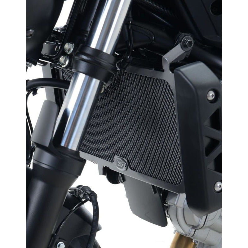 Load image into Gallery viewer, R&amp;G Racing Black Aluminum Radiator Guard For 2016-2018 Suzuki SV650 Unfaired
