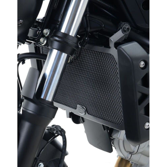R&G Racing Black Aluminum Radiator Guard For 2016-2018 Suzuki SV650 Unfaired