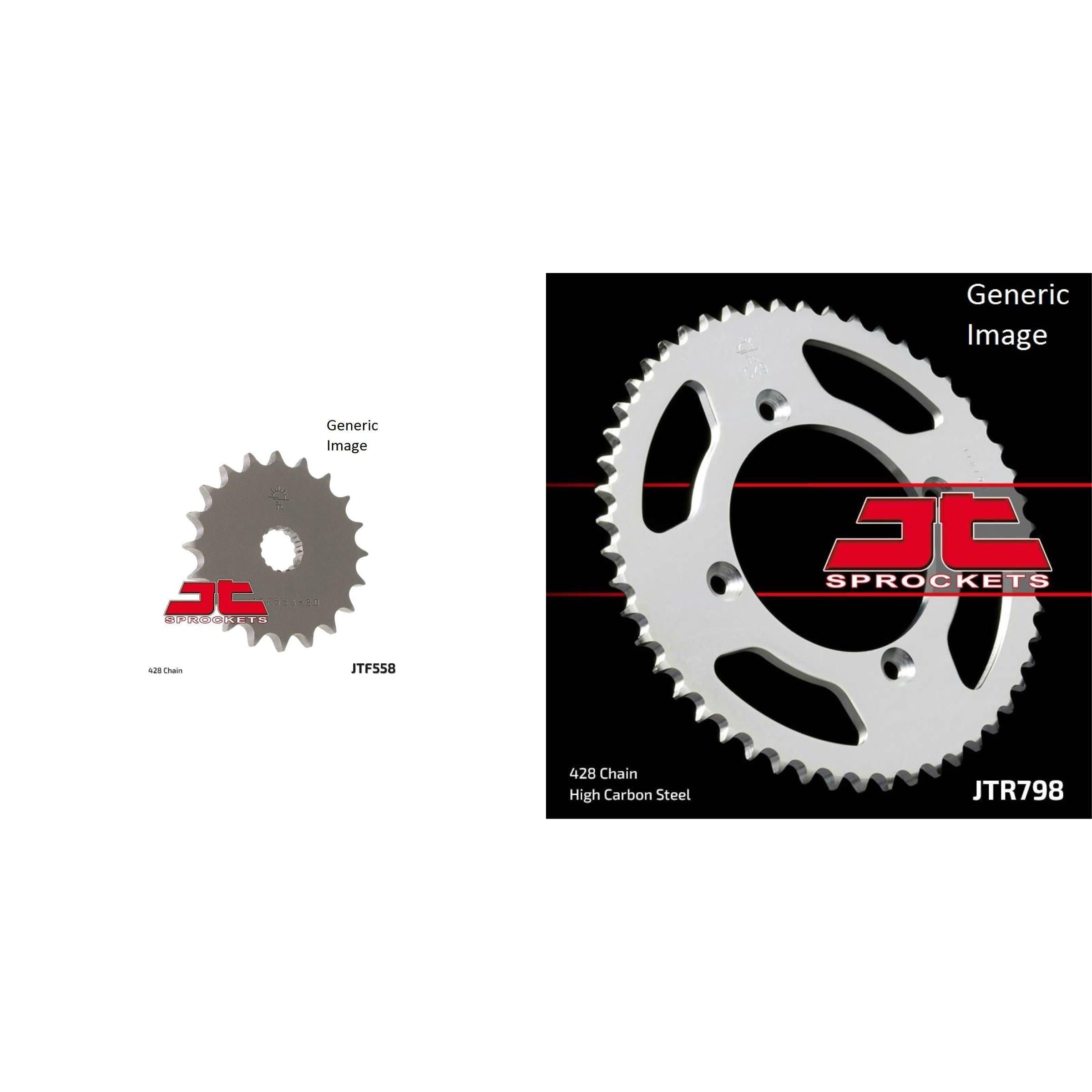 Front and Rear Steel Sprocket Kit for OffRoad YAMAHA YZ85 Big Wheel 2002-2012