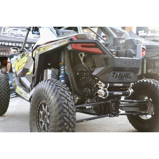 Trinity Racing Stage 5 Dual Full System Exhaust Black Muffler TR-4174D-BK