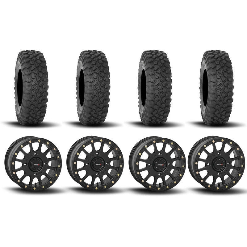 Load image into Gallery viewer, System 3 SB-5 Beadlock Matte Black 15" Wheels And XC450 Tires [35x10R-15]
