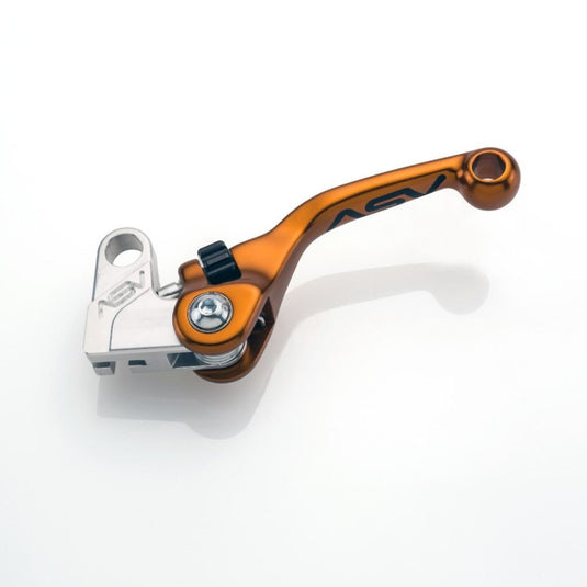 ASV Orange F4 Offroad Model Shorty Clutch + Brake Lever Pair Pack BCF41306SH-SO